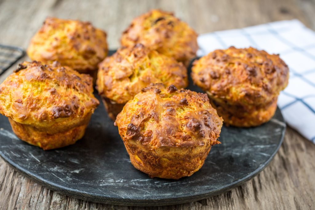 Savoury Muffins - Jon Kempner Food Photography Jon Kempner Food Photographer - Savoury Muffins with Cheddar Cheese and Sun Dried Tomatoes